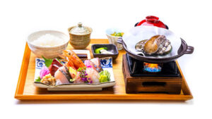 鮑の踊り焼御膳