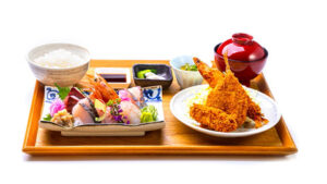 ミックスフライ御膳（海老・鯵・牡蠣）